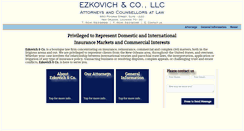 Desktop Screenshot of ezkovichlaw.com
