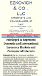 Mobile Screenshot of ezkovichlaw.com